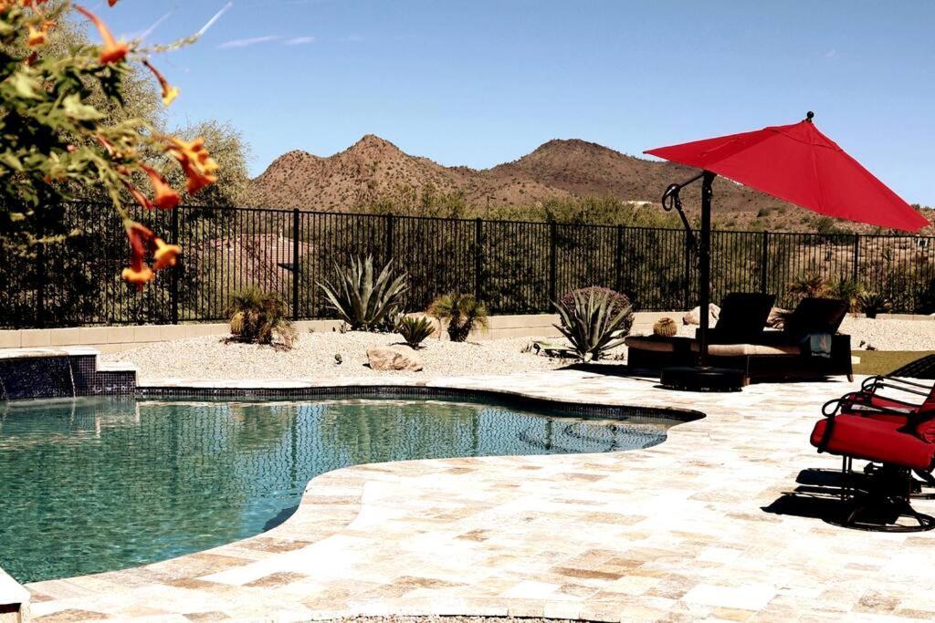 Phoenix Home With Heated Pool, Desert Views & Hot Tub Anthem Buitenkant foto